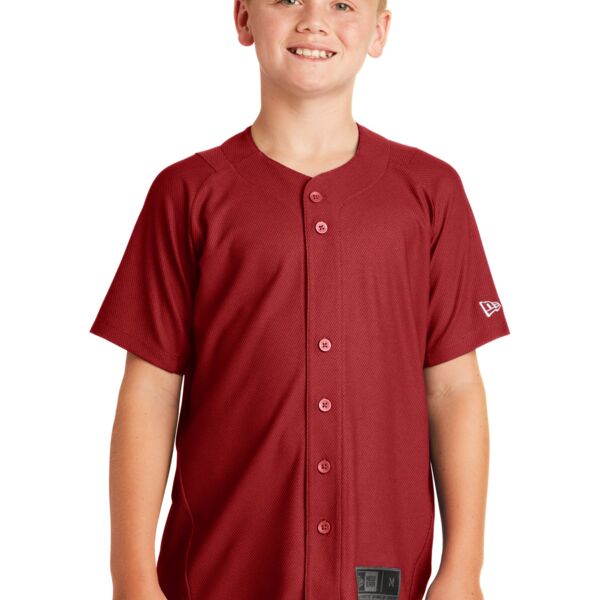 New Era Youth Diamond Era Full Button Jersey YNEA220 Youth Diamond Era Full Button Jersey Thumbnail