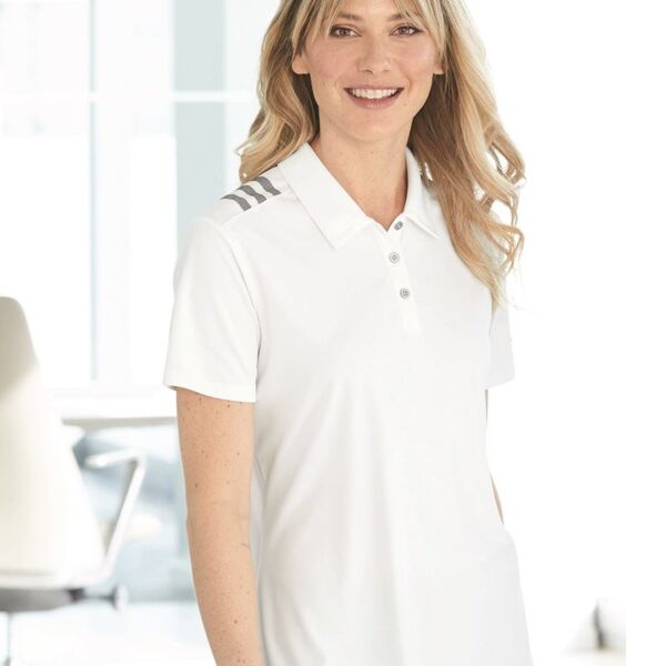 Adidas Women's 3-Stripes Shoulder Polo A325 Women's 3-Stripes Shoulder Polo Thumbnail