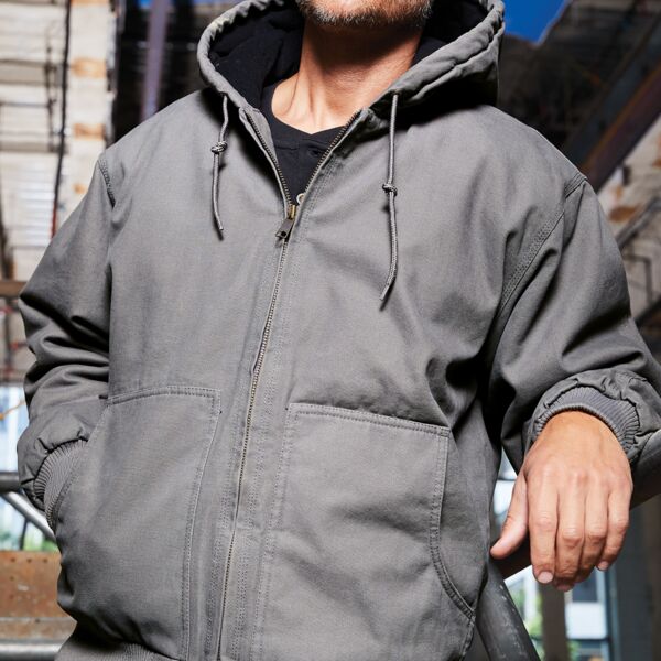 CornerStone Washed Duck Cloth Insulated Hooded Work Jacket CSJ41 Washed Duck Cloth Insulated Hooded Work Jacket Thumbnail