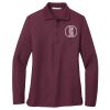 Women's Silk Touch Long Sleeve Polo Thumbnail